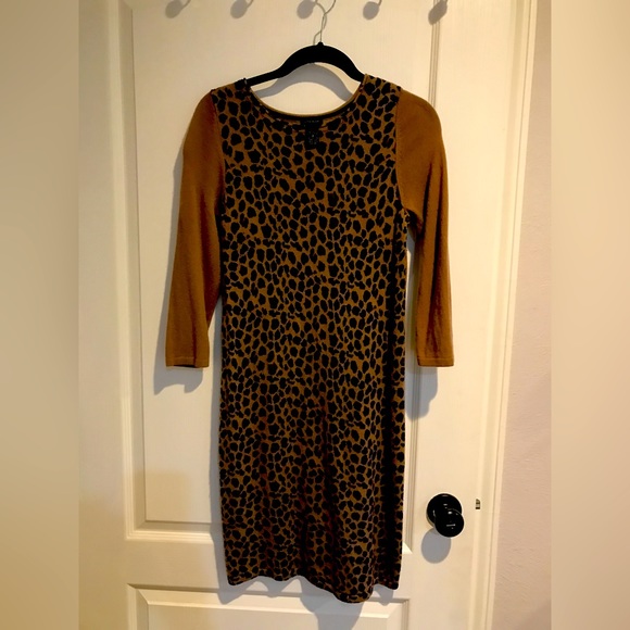 Leopard print sweater dress - Picture 1 of 4